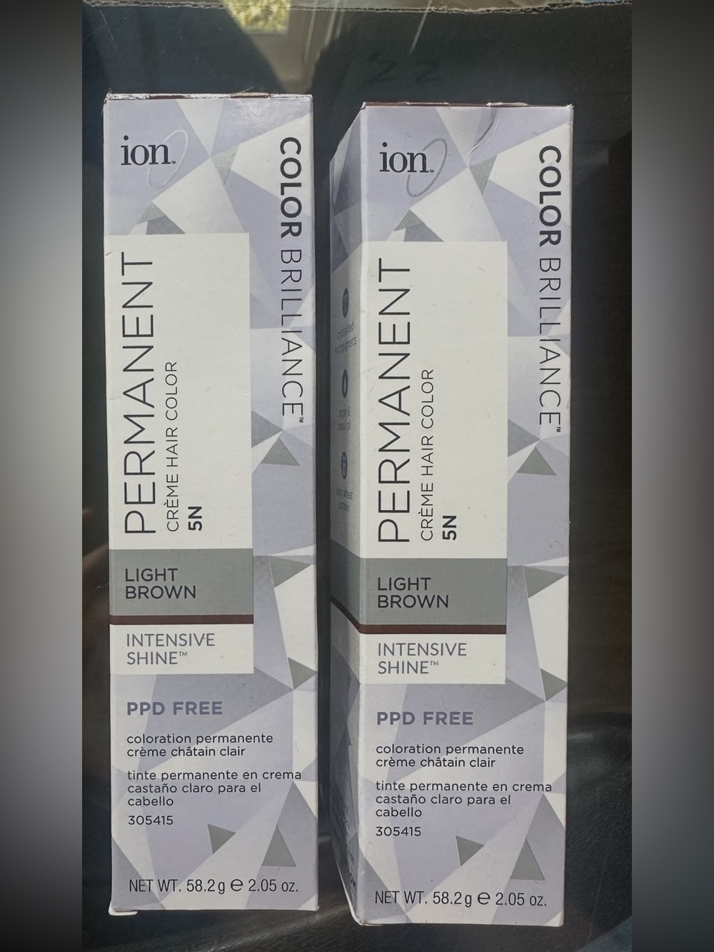 2 New Color Brilliance Permanent Creme Hair Color 5N Light Brown